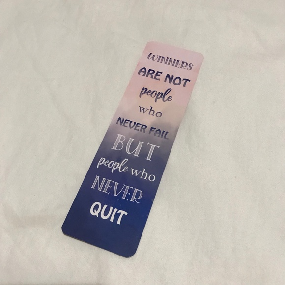 Winners Are People Who Never Fail But People Who Never Quit Bookmark Marvelous - Picture 1 of 2